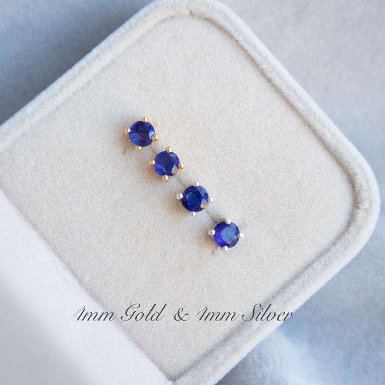 Sapphire Stud Earrings 