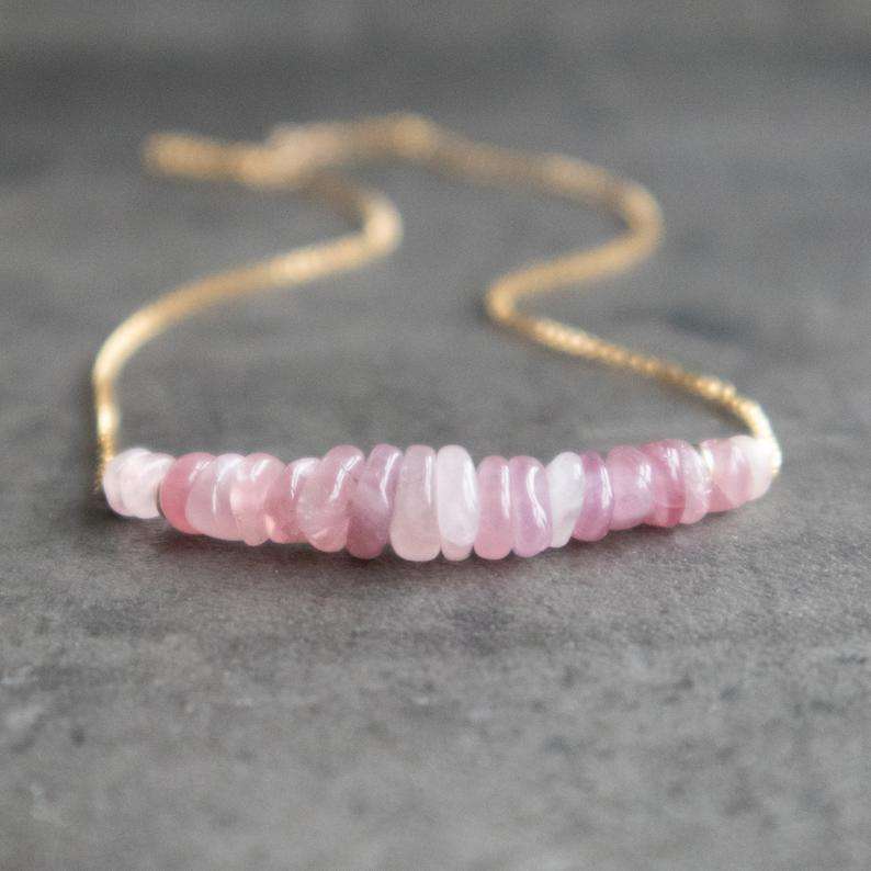 Rose Quartz Crystal Necklace