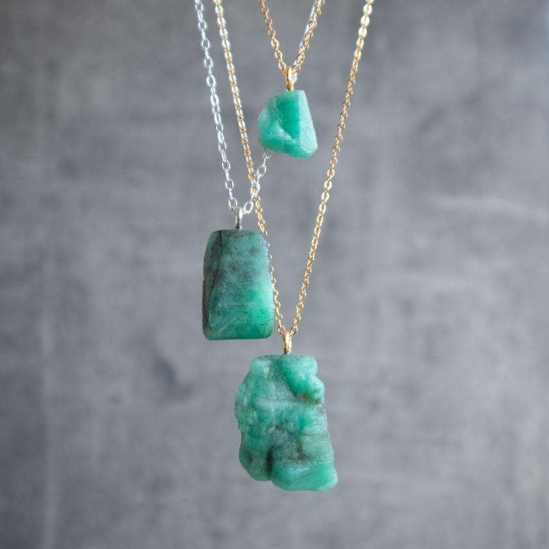 Emerald Pendant Necklace