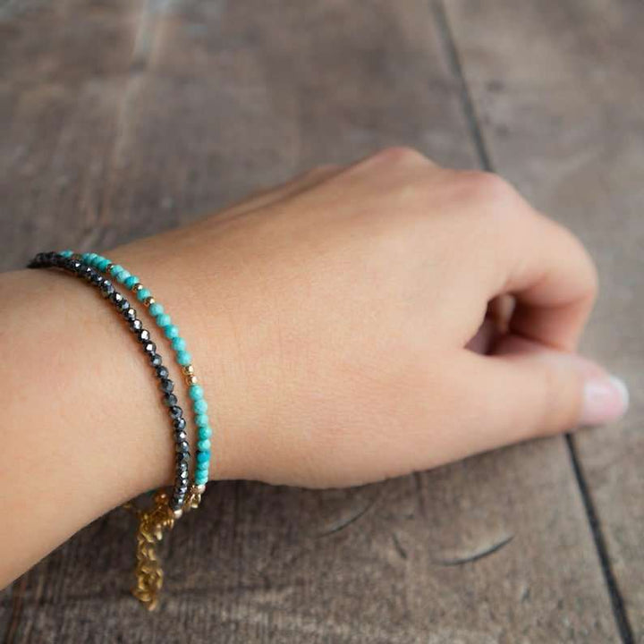 Terahertz and Turquoise Bracelets