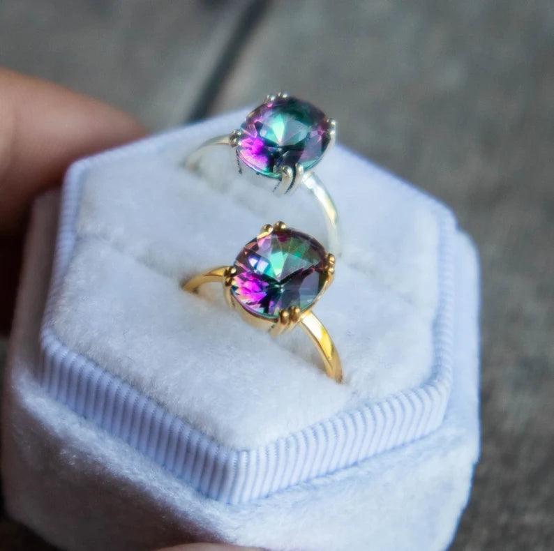 Mercury mystic topaz ring online