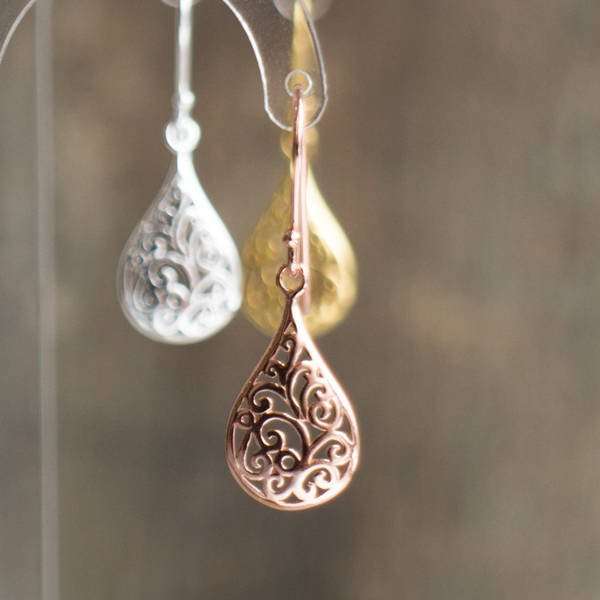 Filigree Drop Earrings