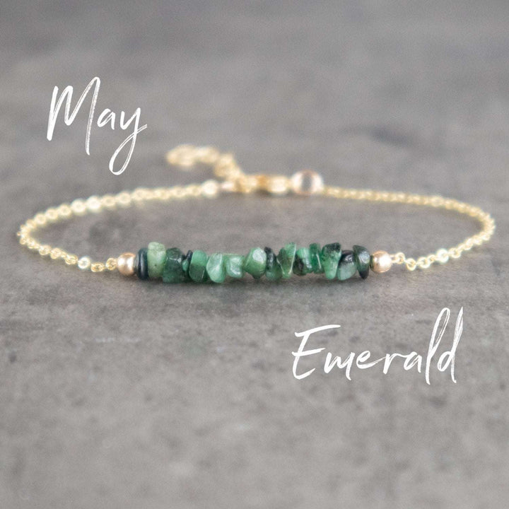 Raw Emerald Bracelet