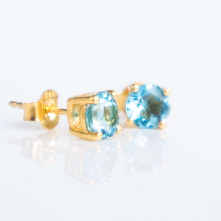 Swiss Blue Topaz Earrings