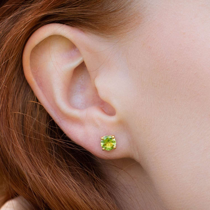 Peridot Earrings Gold