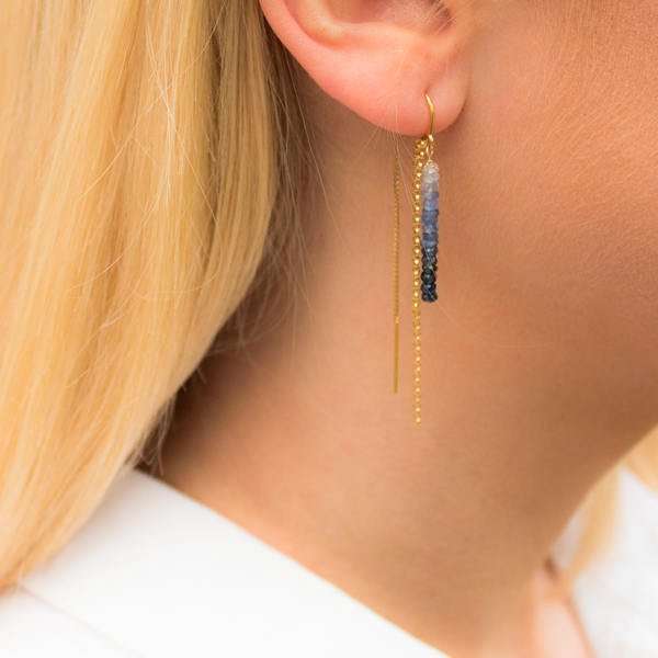 Ombré Sapphire Earrings
