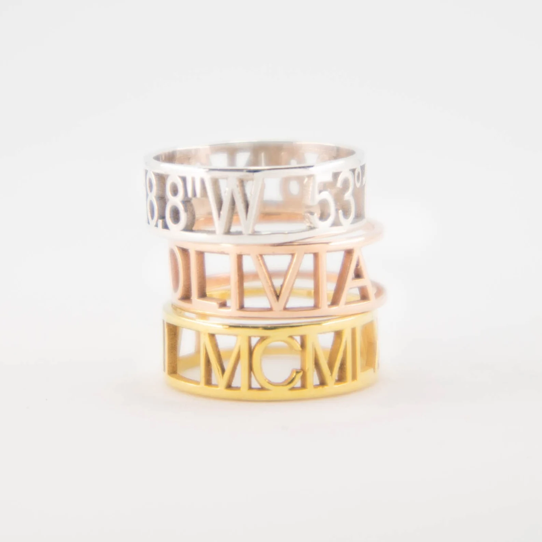 Roman Numeral Ring