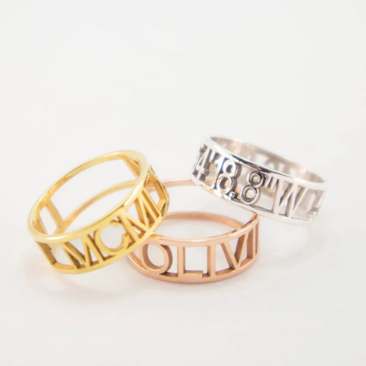 Roman Numeral Ring