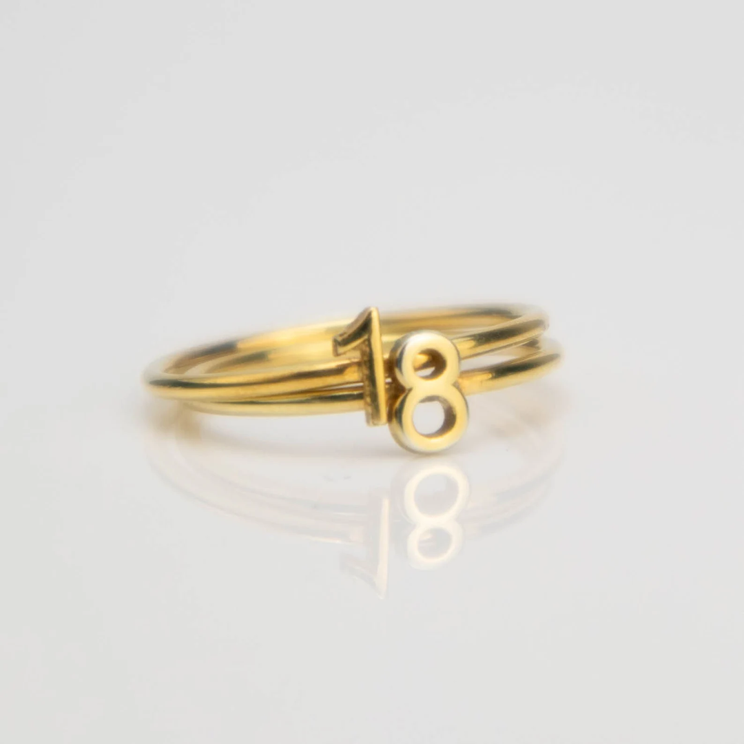 Year ring gold hotsell