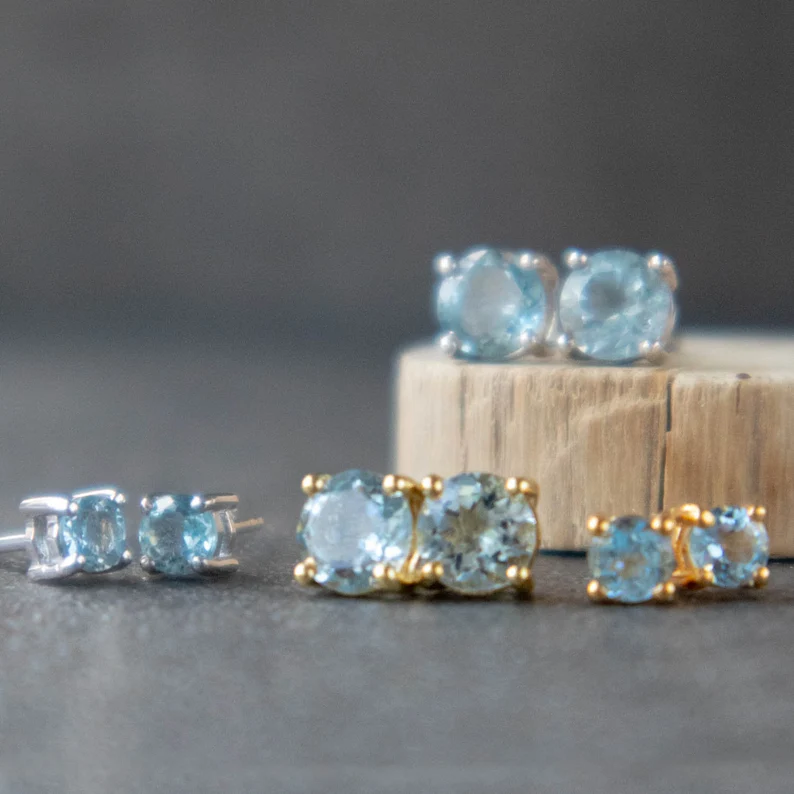 Aquamarine Earrings UK