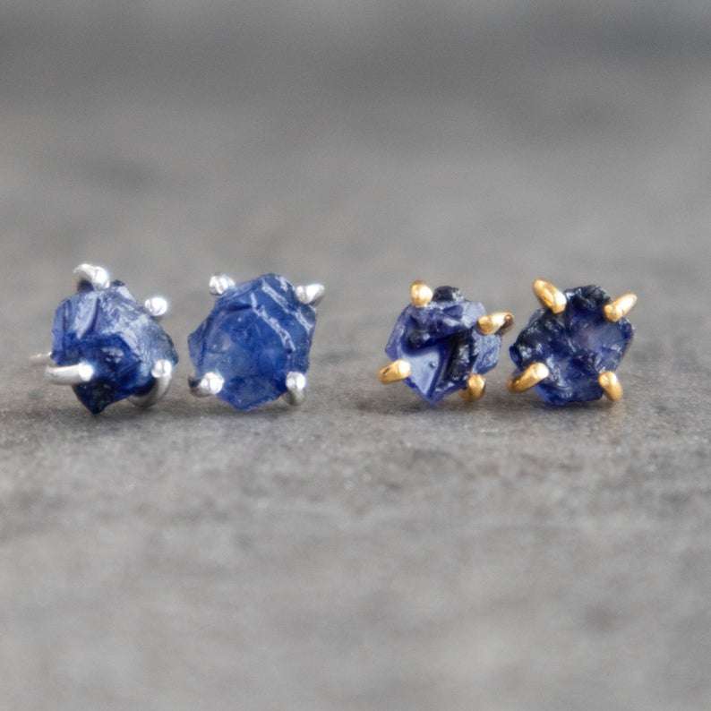 Blue Sapphire Earrings