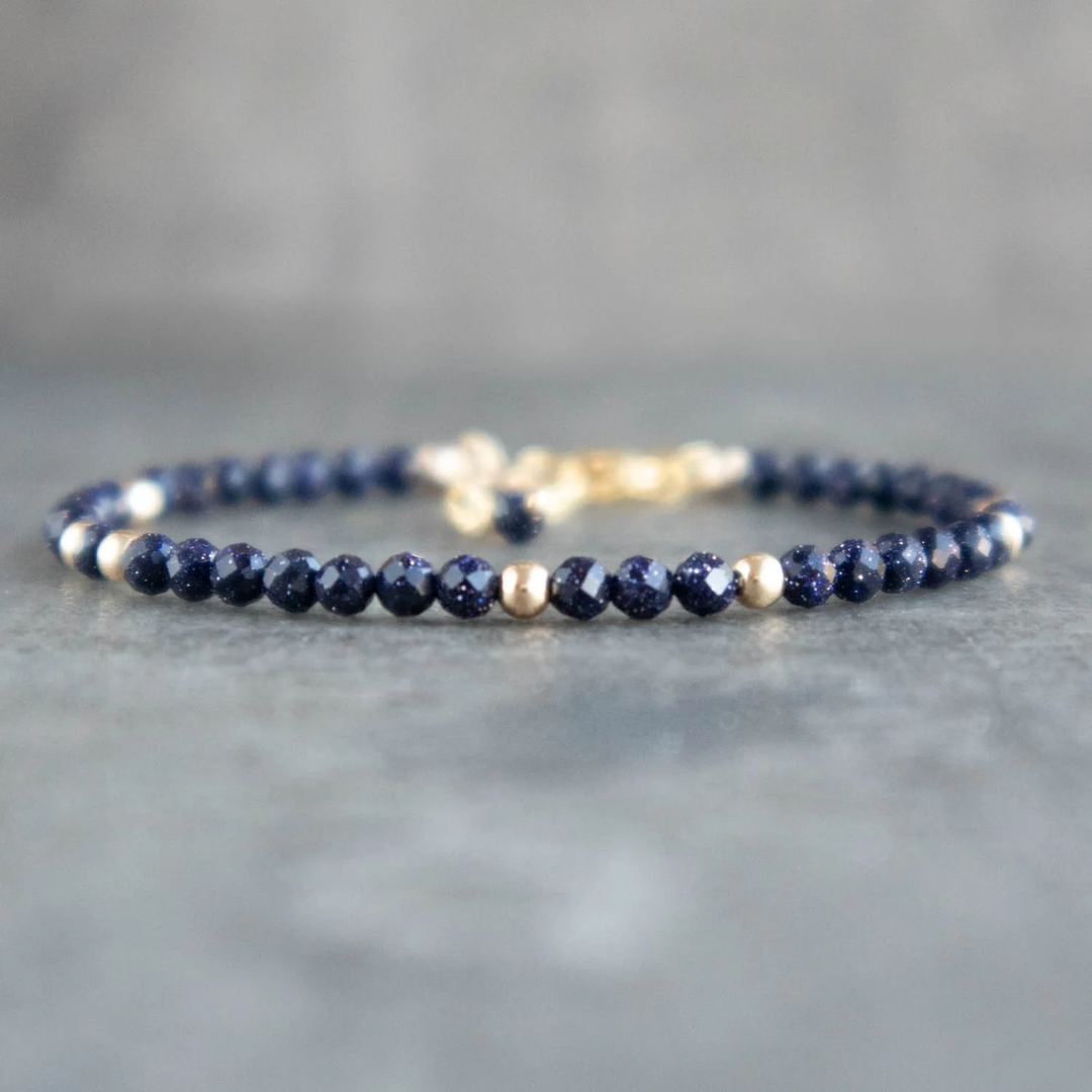 Blue Goldstone Bracelet