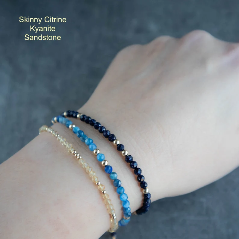 Blue Goldstone Bracelet