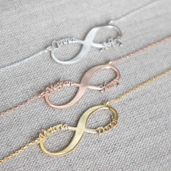 Infinity Necklace with Names