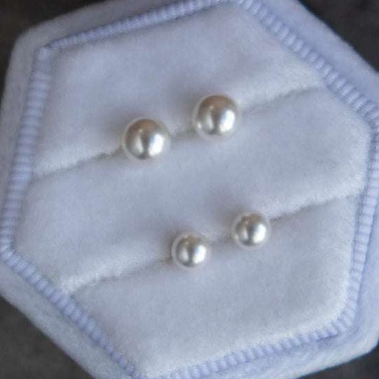 Small Pearl Earrings 4mm 5mm