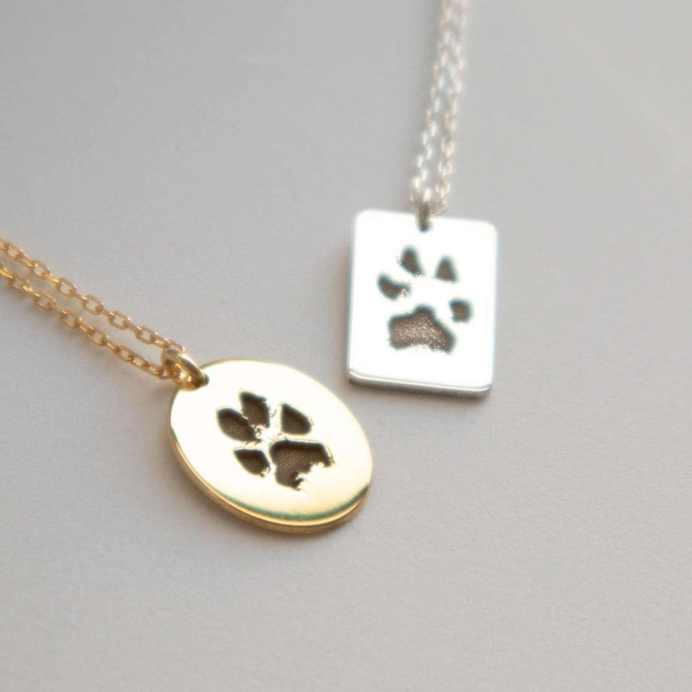 Dog Paw Print Necklace