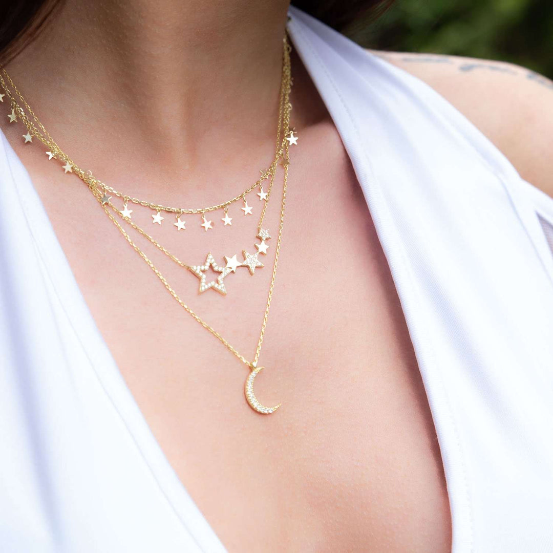 Gold Moon Necklace