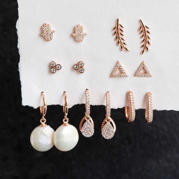 Rose Gold Earrings UK