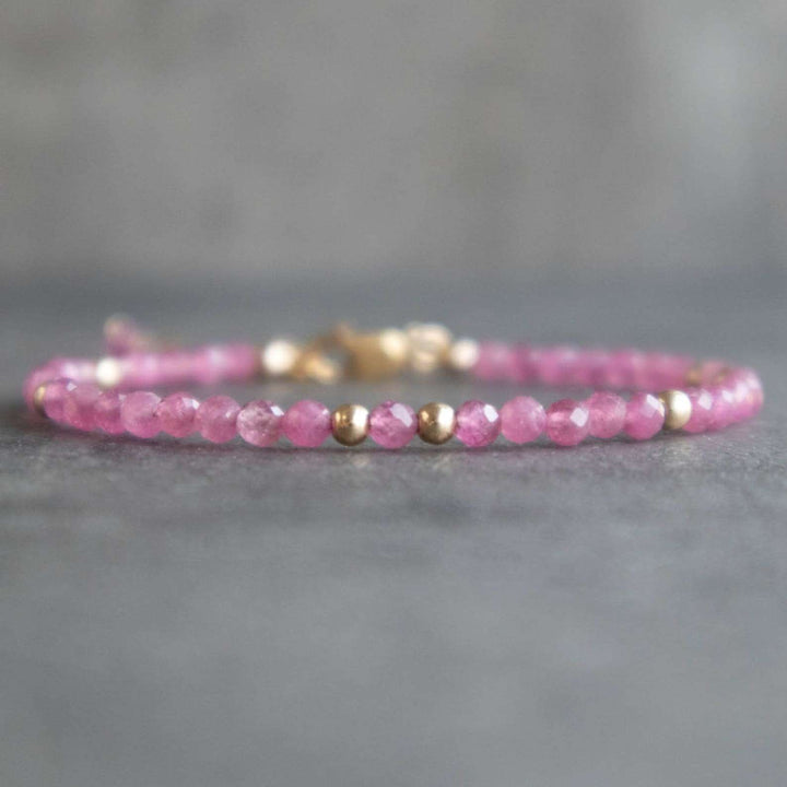 pink tourmaline bracelet