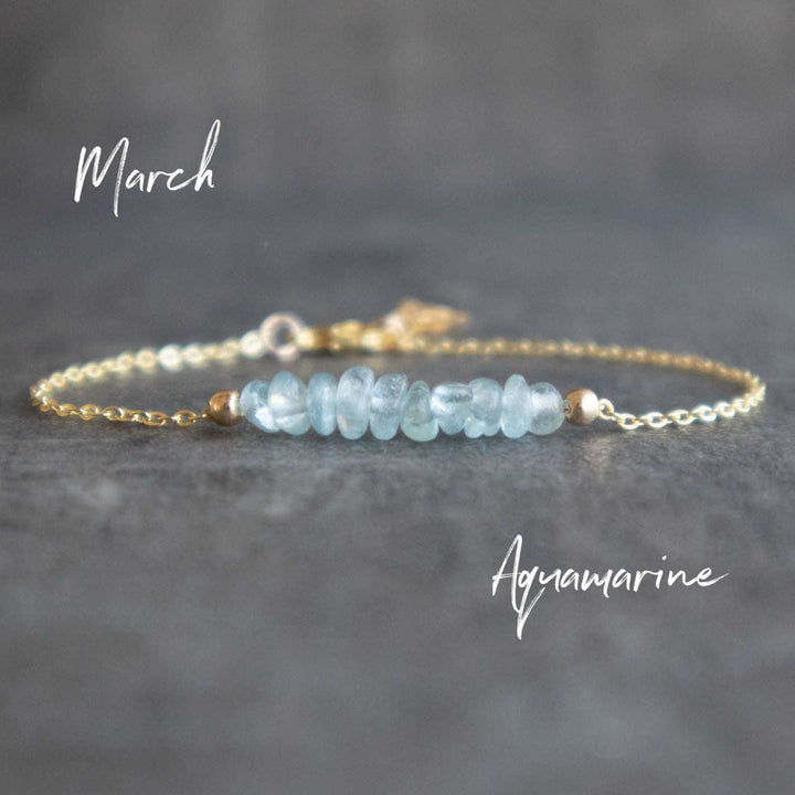 Aquamarine Crystal Bracelet