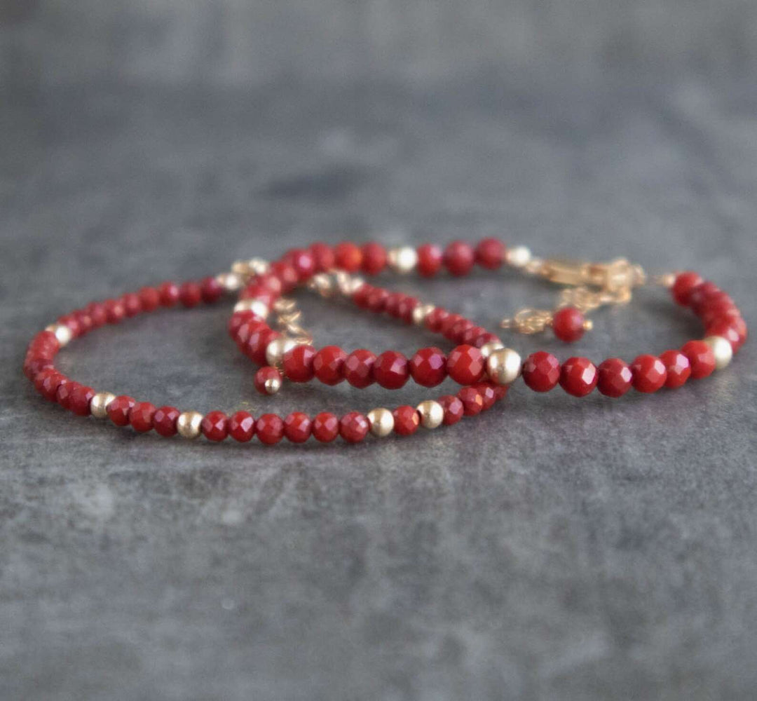 red coral bracelet