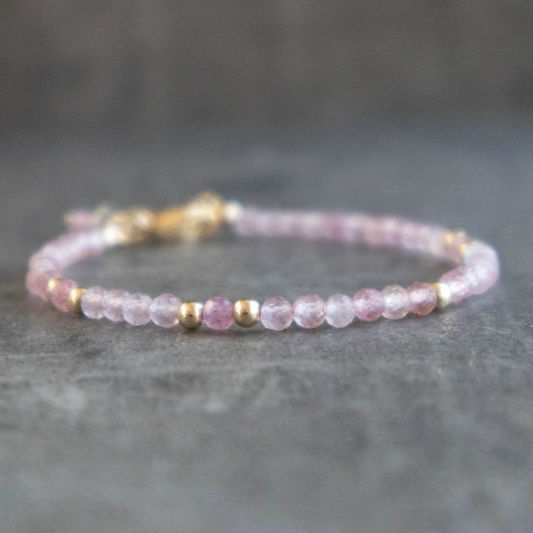 strawberry quartz bracelet